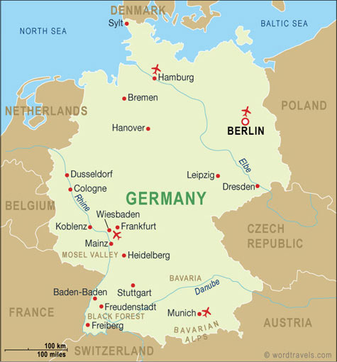 Frankfurt germany city map